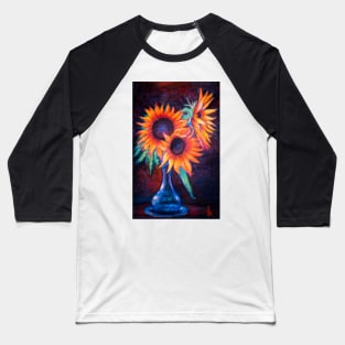 Pastel Painting - Sunflowers still life Baseball T-Shirt